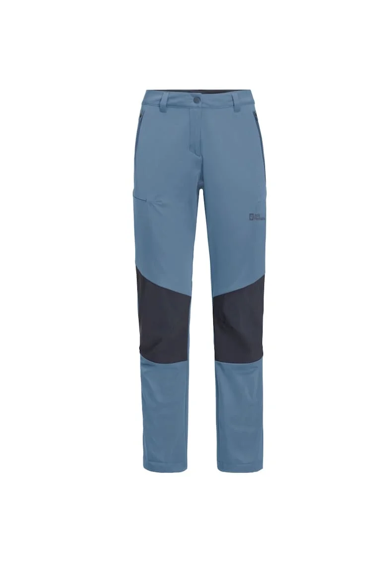 Pantaloni trekking dama  Hiking Alpine, Albastru deschis