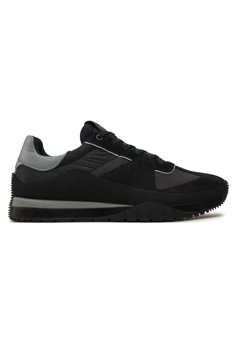 Pantofi sport  pentru Barbati, low top lace up mix, HM0HM01403-0GV, Negru, Negru