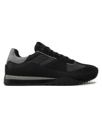 Pantofi sport  pentru Barbati, low top lace up mix, HM0HM01403-0GV, Negru, Negru