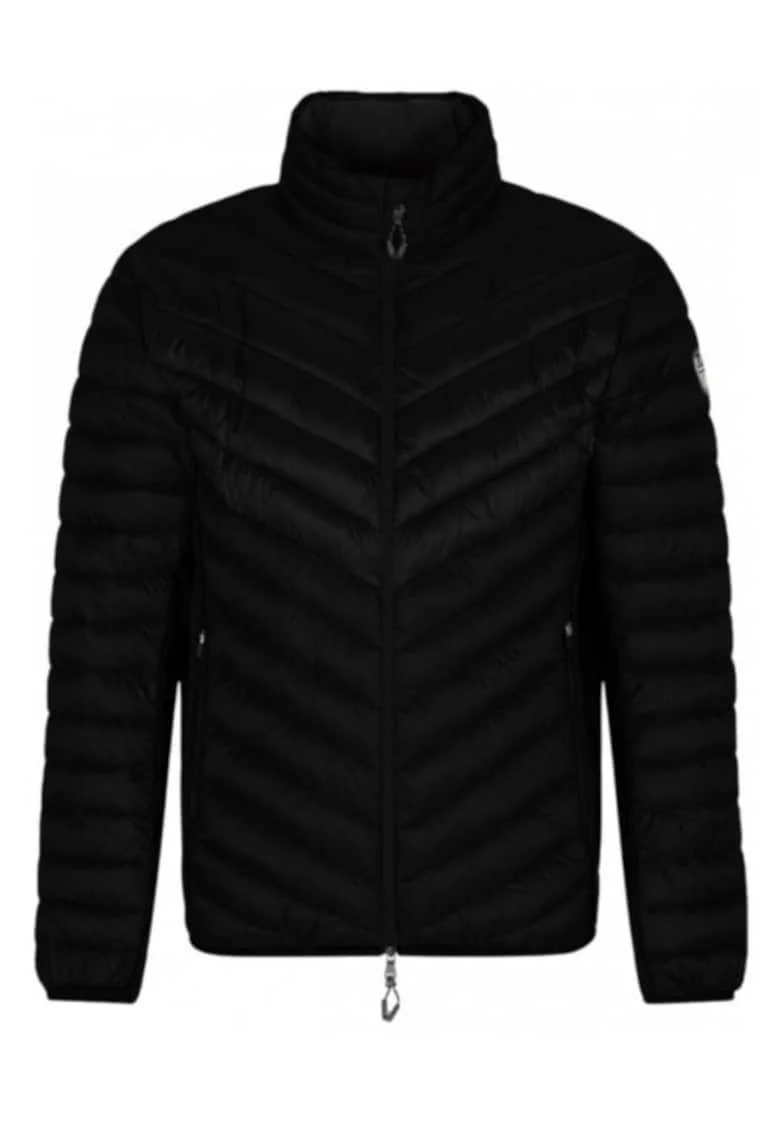 Jacheta barbati  SKI M KITZBUHEL LT PADDED T-TOP, Poliamida, Negru, Negru