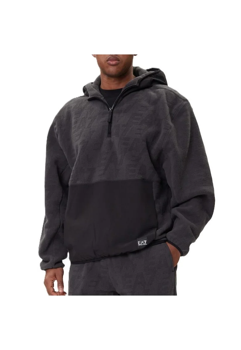 Bluza cu fermoar  pentru Barbati, train logo series m polar logo hoodie hz, 7M000982-AF16804-U8117, M INTL, Gri