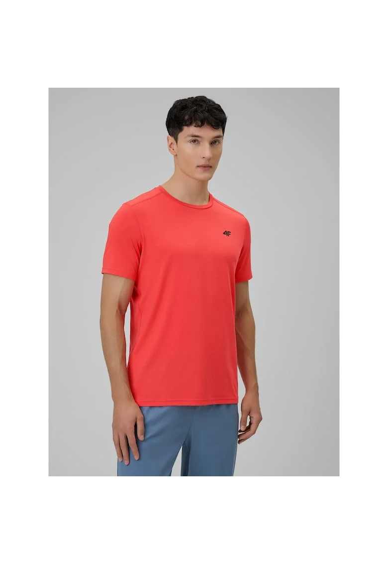 Tricou sport de barbati  uscare rapida, sintetic, rosu