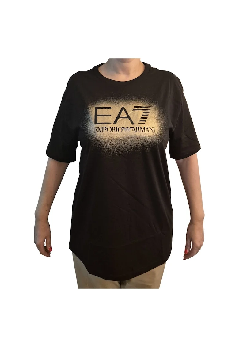 Tricou  EA7 Train Visibility W SS 55346, Auriu/Negru