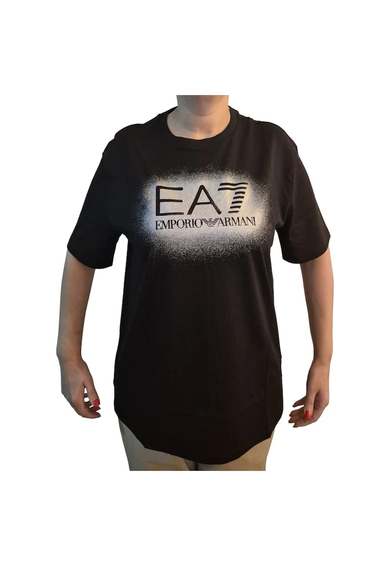 Tricou  EA7 Train Visibility W SS 55341, Negru/Argintiu