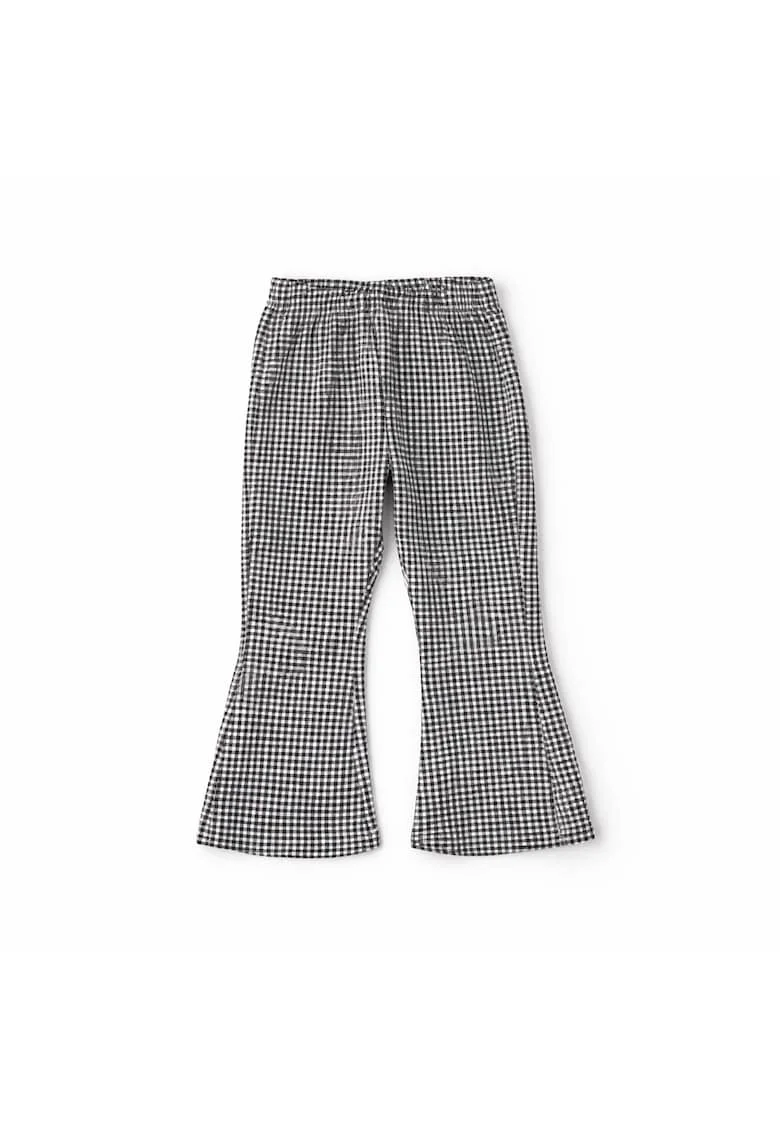 Colanti iDO pentru fete, model Vichy, din bumbac elastic, finisaj peach-touch