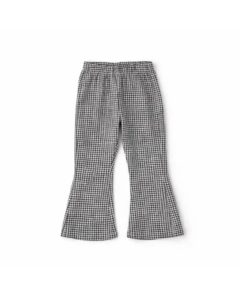 Colanti iDO pentru fete, model Vichy, din bumbac elastic, finisaj peach-touch
