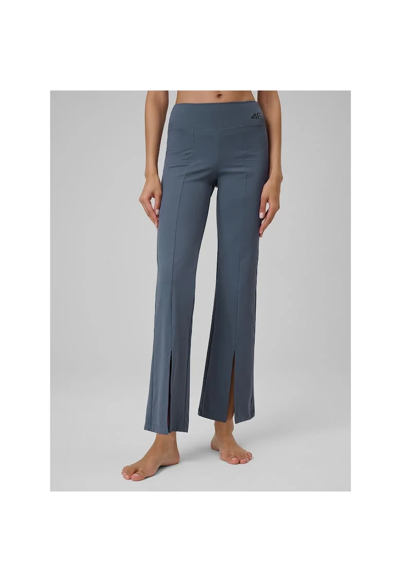 Pantaloni sport dama,  colanti yoga, uscare rapida, albastri