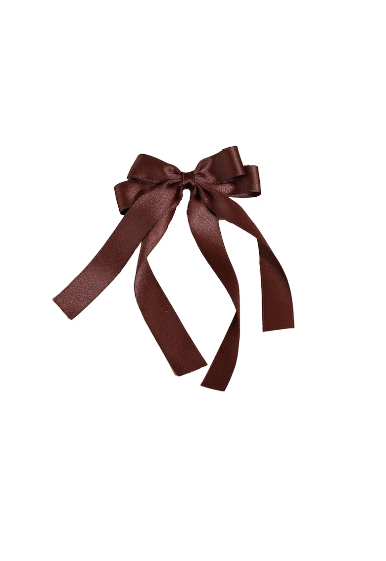 Funda de par maro din satin, accesoriu elegant si versatil - Fixare sigura pentru coafuri rafinate, ideala pentru orice ocazie