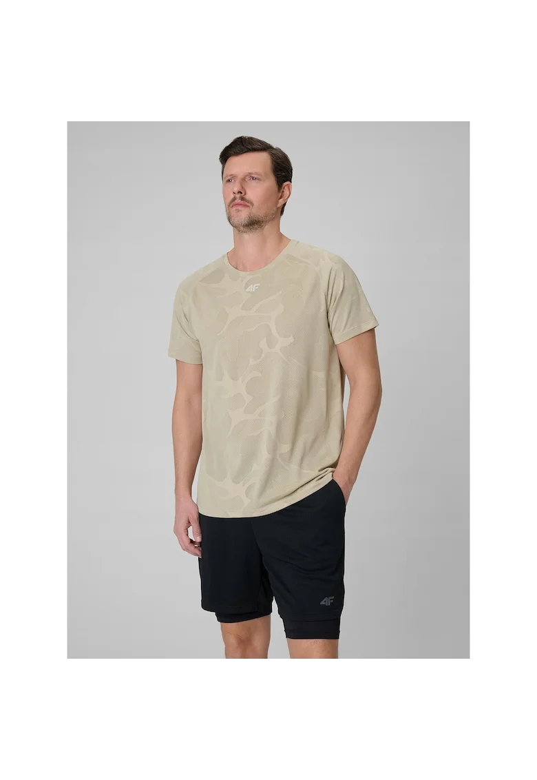 Tricou sport barbati  uscare rapida, bej