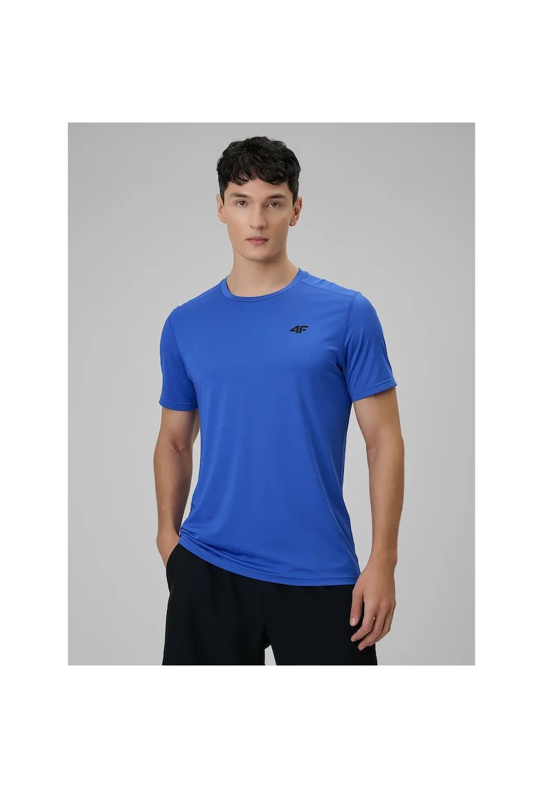 Tricou sport barbati,  uscare rapida, sintetic, albastru
