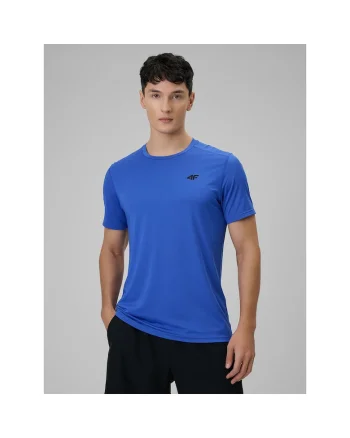 Tricou sport barbati,  uscare rapida, sintetic, albastru