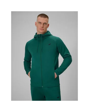 Hanorac sport barbati  verde, tehnologie 4F Dry