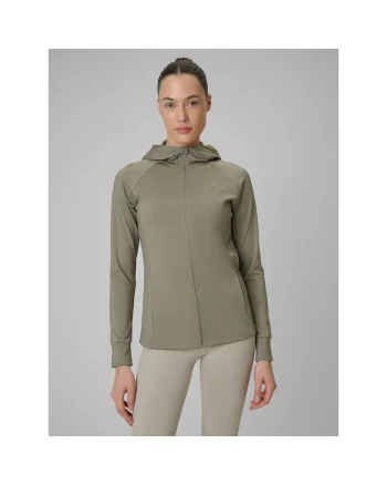 Bluza sport dama  antrenament, verde masliniu, uscare rapida