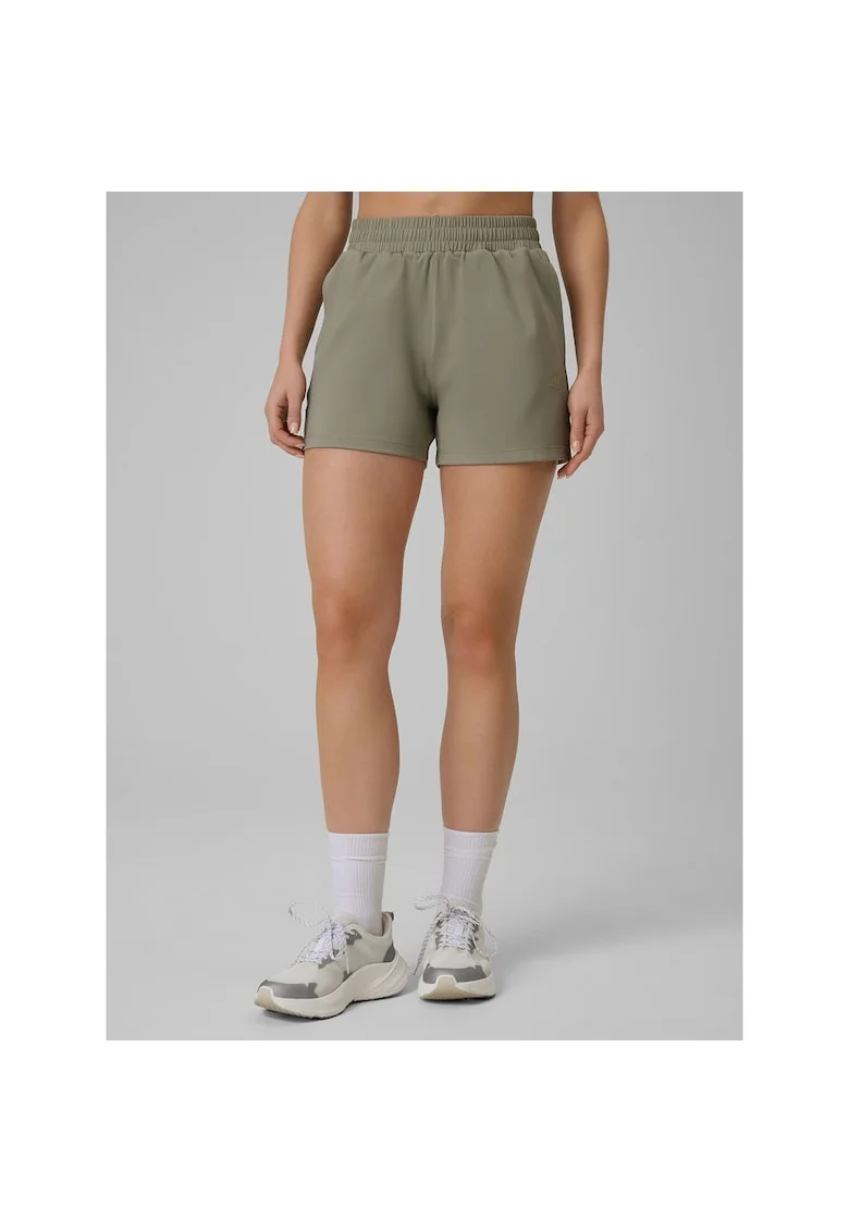 Pantaloni sport dama,  scurti, verde oliv, uscare rapida