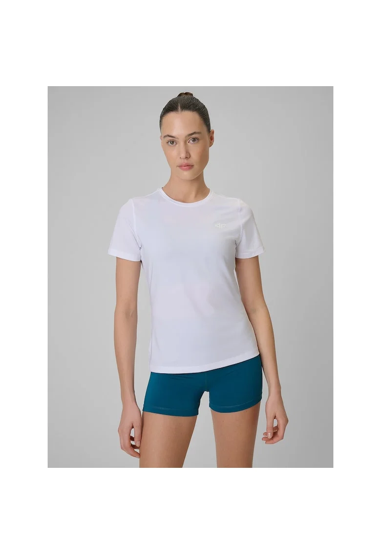 Tricou sport dama,  alb, uscare rapida, regular