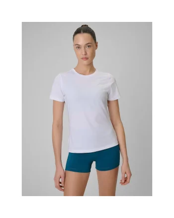 Tricou sport dama,  alb, uscare rapida, regular