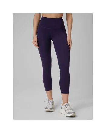 Pantaloni sport dama,  colanti 7/8, uscare rapida, violet, pentru fitness