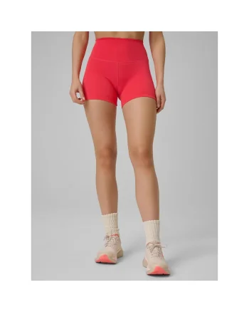 Pantaloni sport dama,  colanti de antrenament slim, rosii, tehnologie 4F Dry