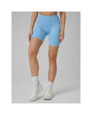 Pantaloni sport,  colanti fara cusaturi, albastru, tehnologie 4F Dry,