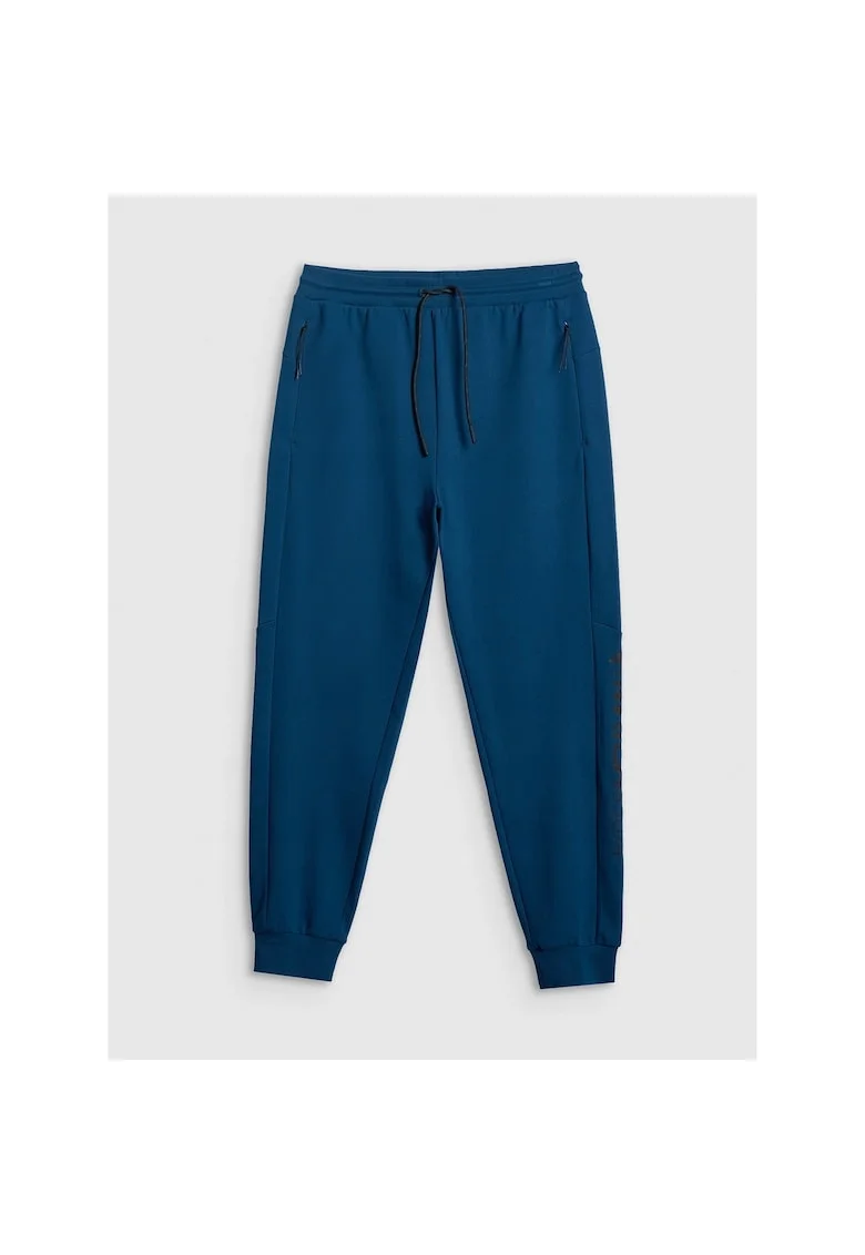 Pantaloni sport barbati,  joggeri regulari, turcoaz, cu buzunare