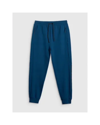 Pantaloni sport barbati,  joggeri regulari, turcoaz, cu buzunare