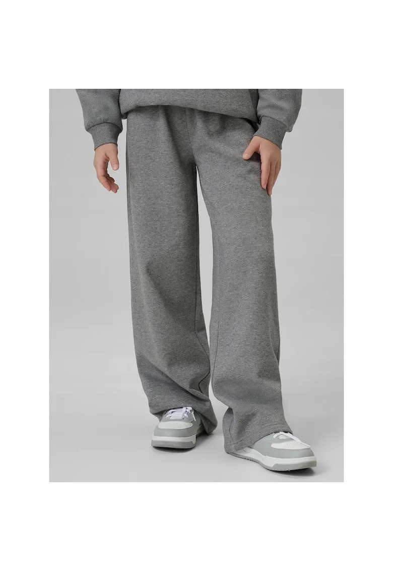Pantaloni sport fete,  bumbac, gri