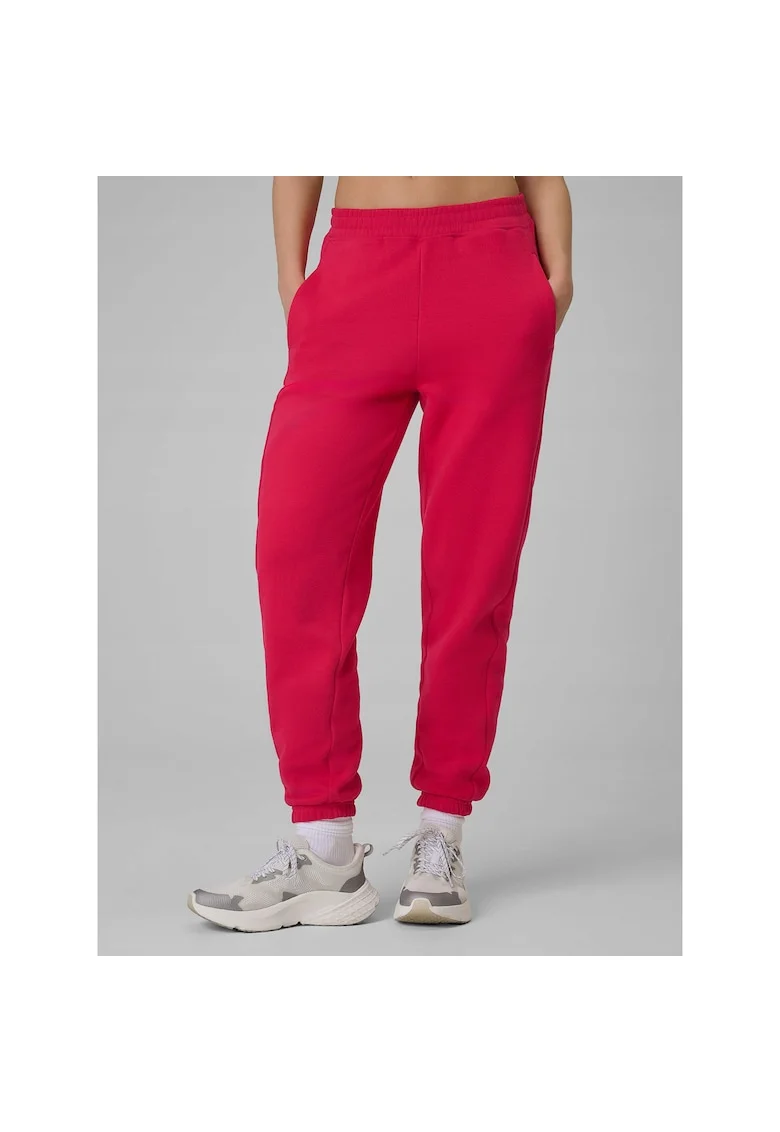 Pantaloni sport dama,  trening, bumbac, rosu