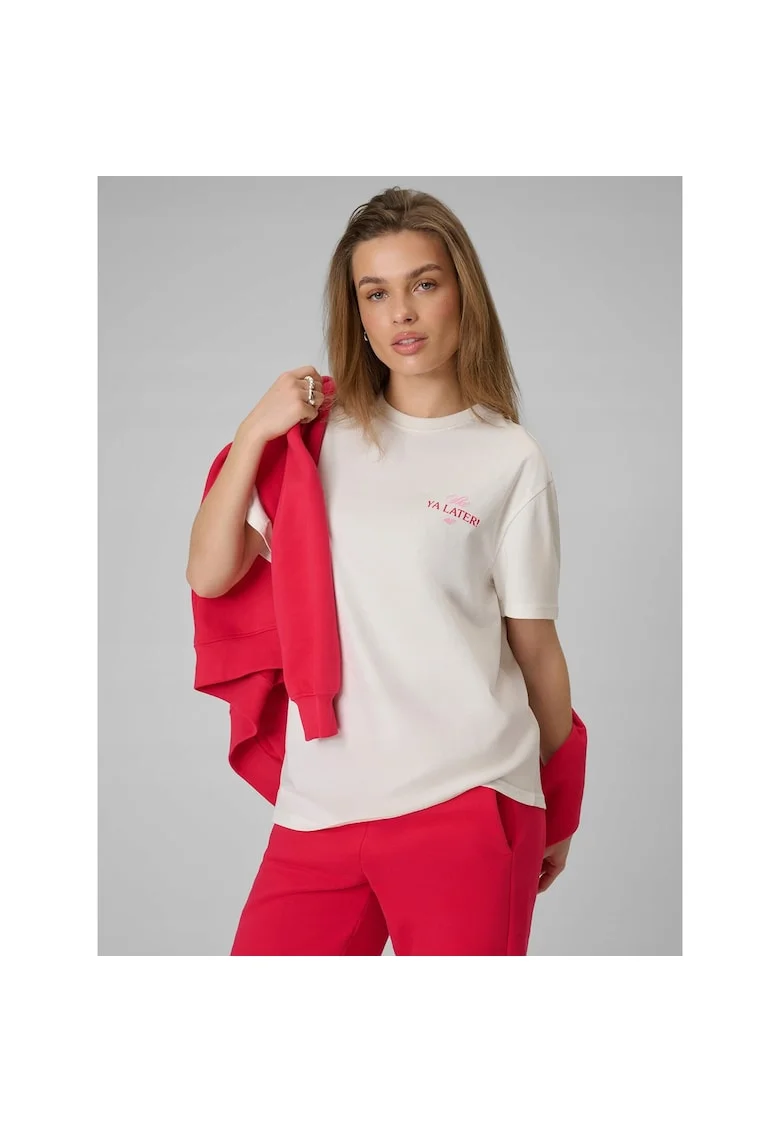 Tricou sport dama  bej, bumbac,