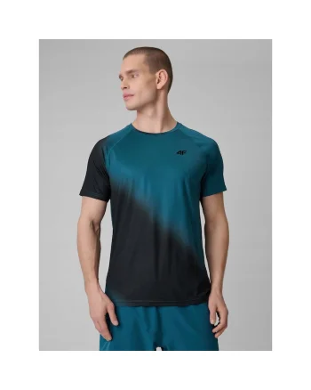 Tricou sport barbati  uscare rapida, bleumarin/negru