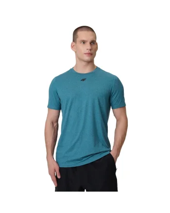 Tricou sport  bleumarin regular, uscare rapida, material sintetic, pentru antrenament