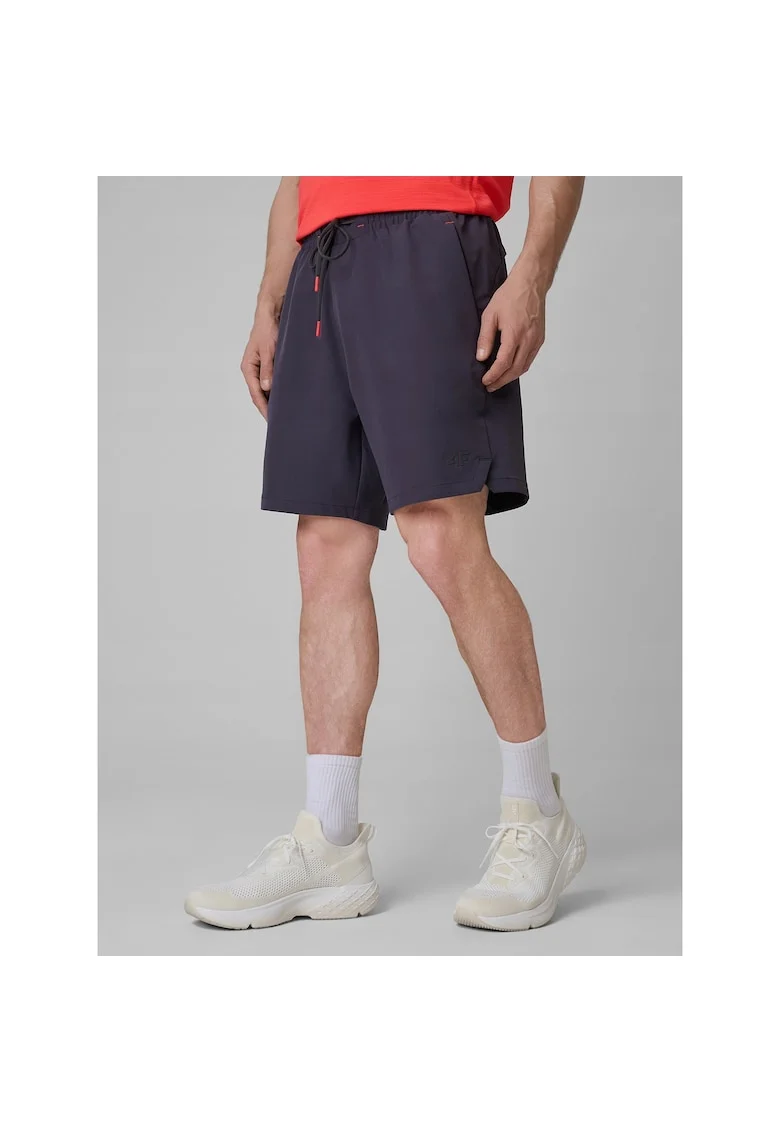 Pantaloni scurti sport barbati,  poliester, gri inchis