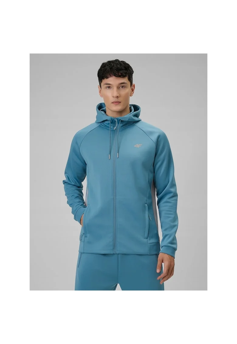 Hanorac sport barbati  albastru, tehnologie 4F Dry