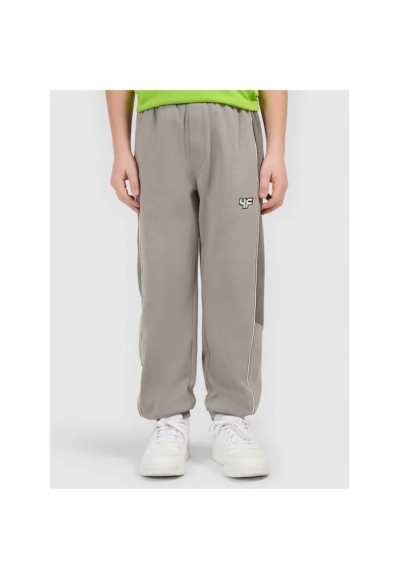 Pantaloni sport copii,  bumbac, gri