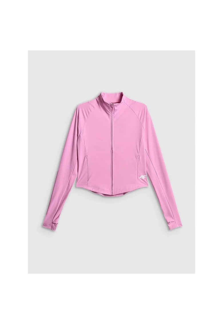 Bluza sport dama,  slim fit, roz, cu uscare rapida