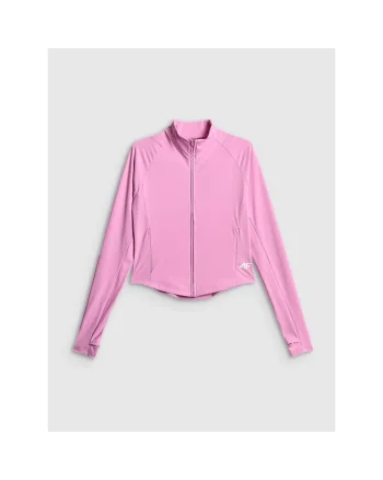 Bluza sport dama,  slim fit, roz, cu uscare rapida