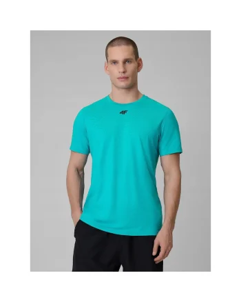 Tricou sport barbati,  uscare rapida, sintetic, turcoaz
