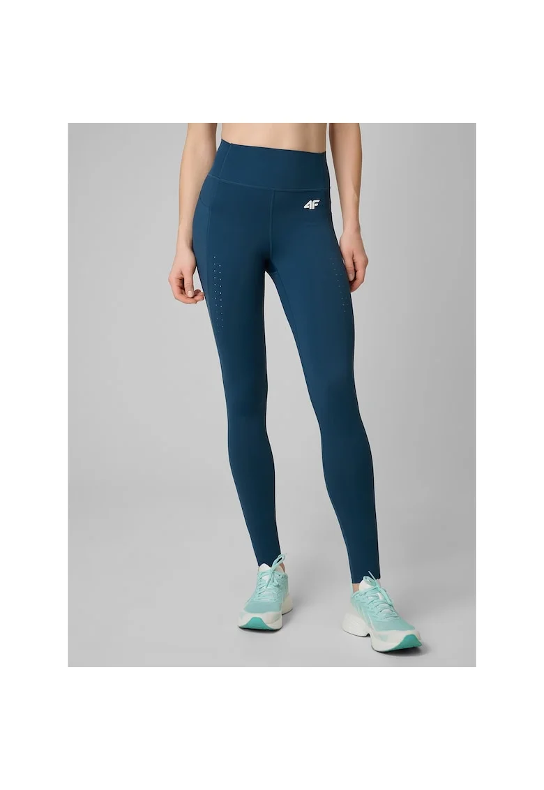 Pantaloni sport dama  colanti antrenament, turcoaz, uscare rapida