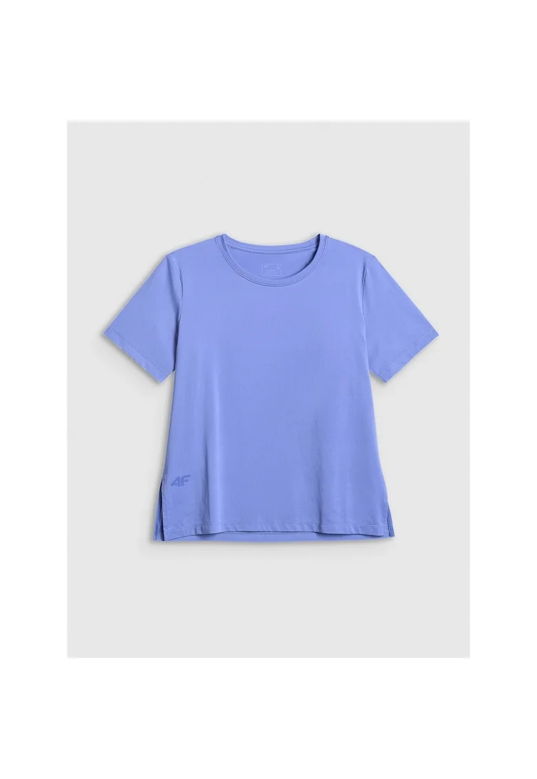 Tricou sport dama  pentru antrenament, albastru, poliester