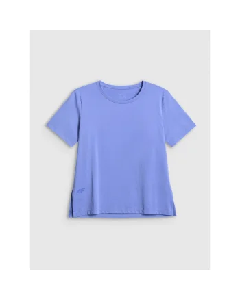 Tricou sport dama  pentru antrenament, albastru, poliester