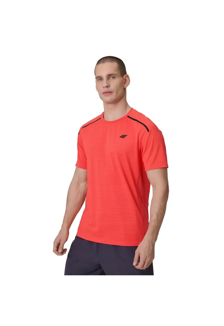 Tricou de antrenament,  tehnologie 4FDry, uscare rapida, rosu, poliester