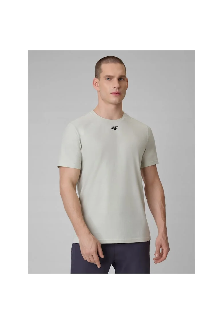 Tricou sport barbati  uscare rapida, sintetic, alb