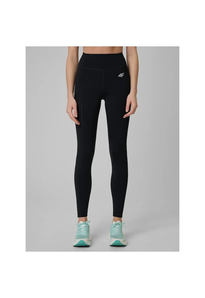 Colanti de antrenament,  slim, uscare rapida, negru, pentru femei