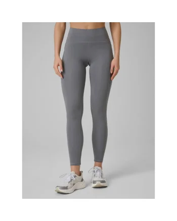 Pantaloni sport dama  slim, uscare rapida, talie inalta, gri, pentru antrenament