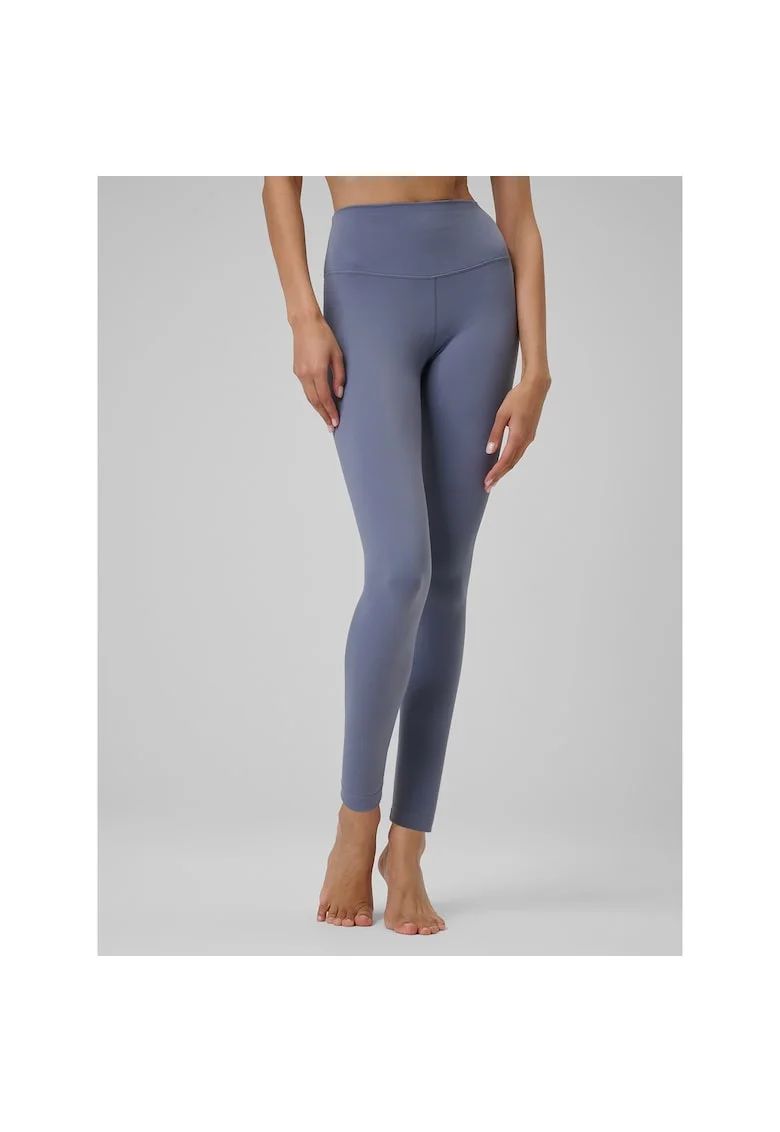 Pantaloni sport dama,  colanti yoga, uscare rapida, albastru, material elastic