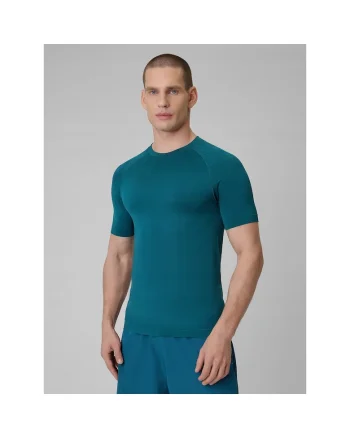 Tricou sport barbati  uscare rapida, fara cusaturi, albastru,