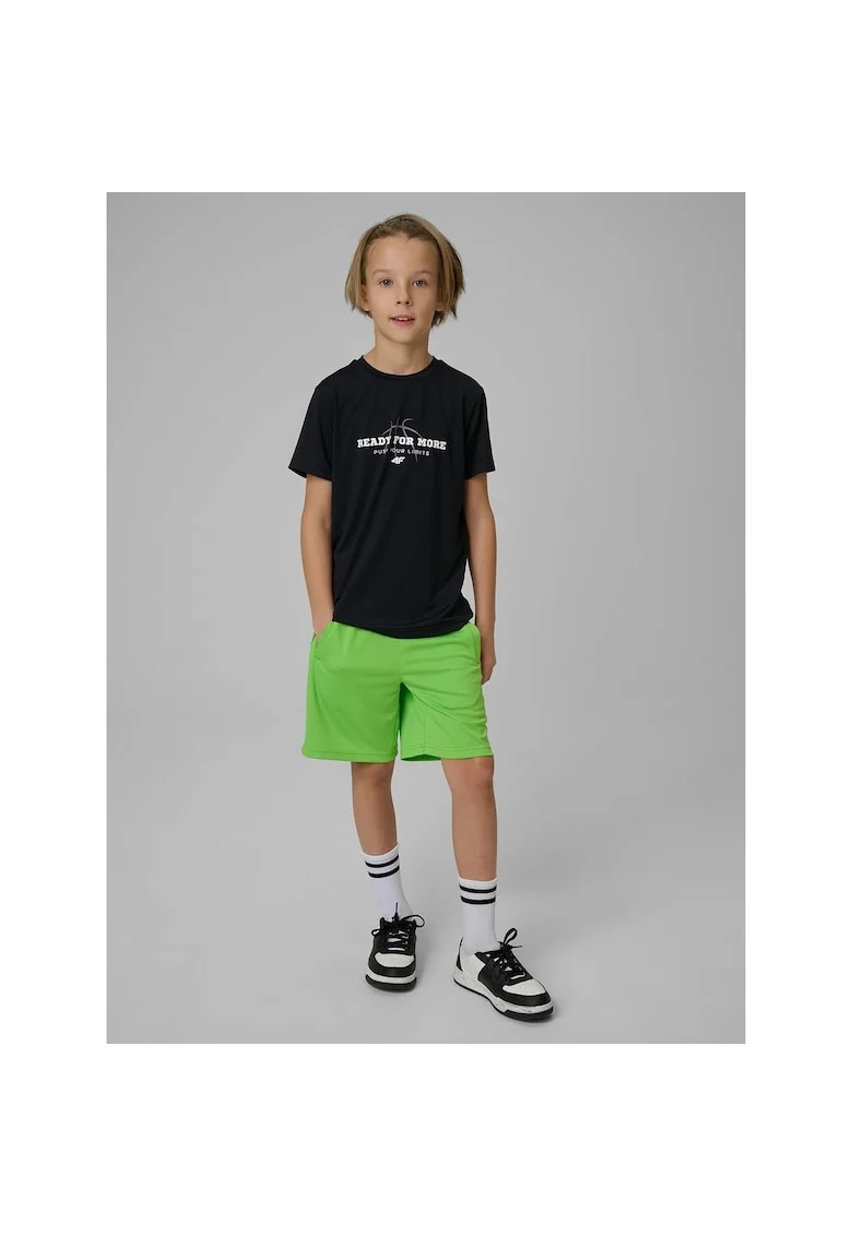Pantaloni scurti sport  pentru baieti, uscare rapida, talie ajustabila, sintetic