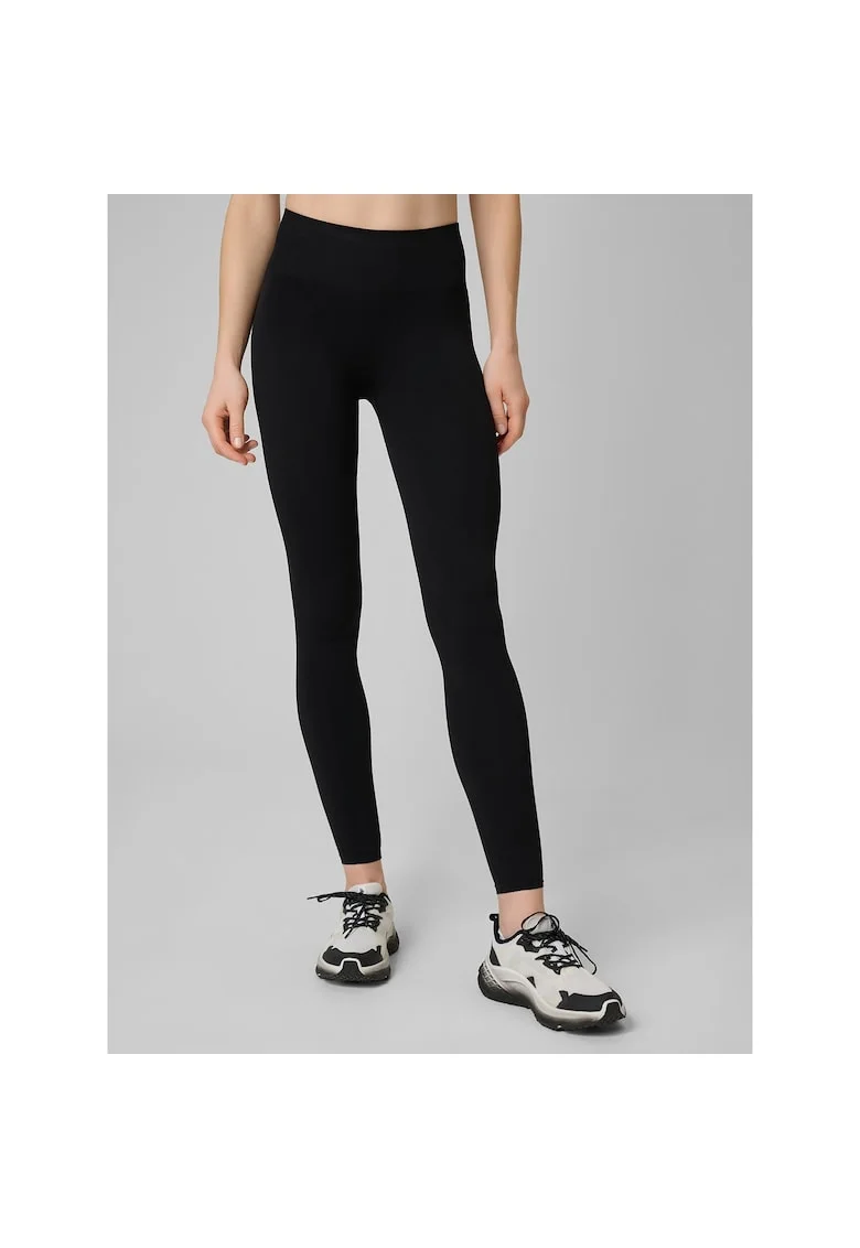 Pantaloni sport dama,  colanti de antrenament, slim, negru, efect push-up,