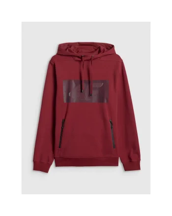 Hanorac sport  rosu, gluga, material usor, pentru barbati