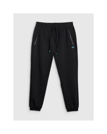 Pantaloni sport barbati,  din poliester, negru