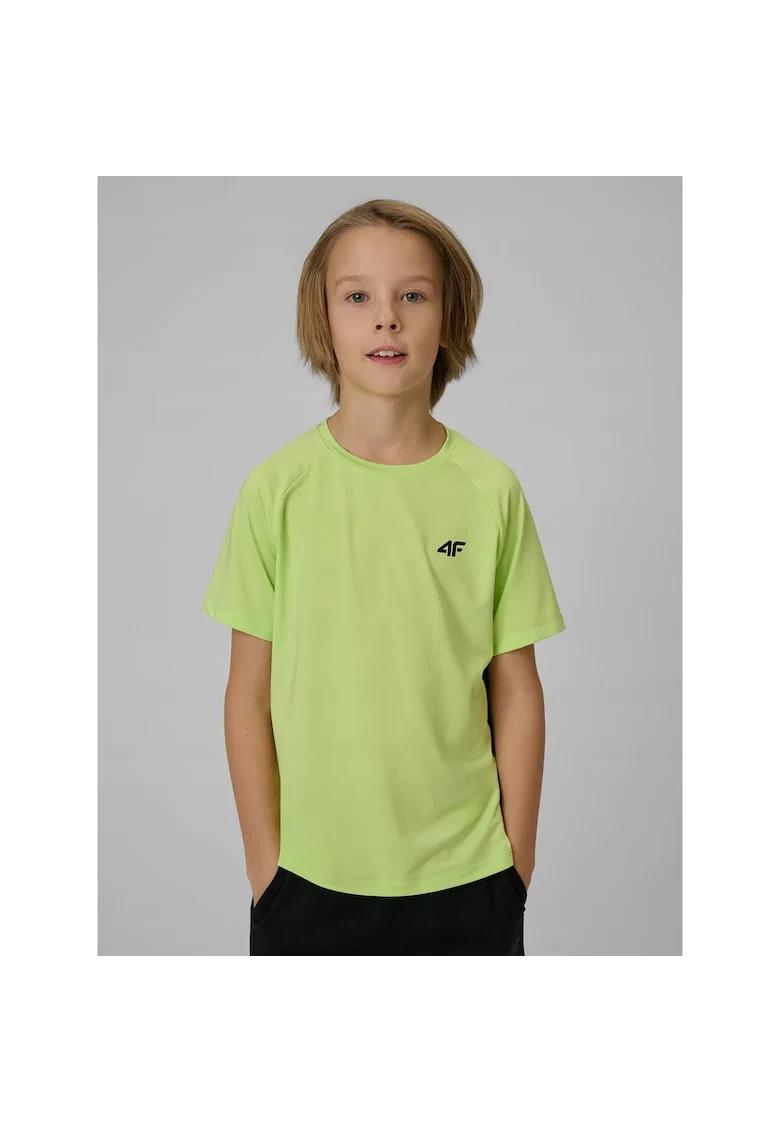 Tricou sport baieti  verde, uscare rapida, material respirabil